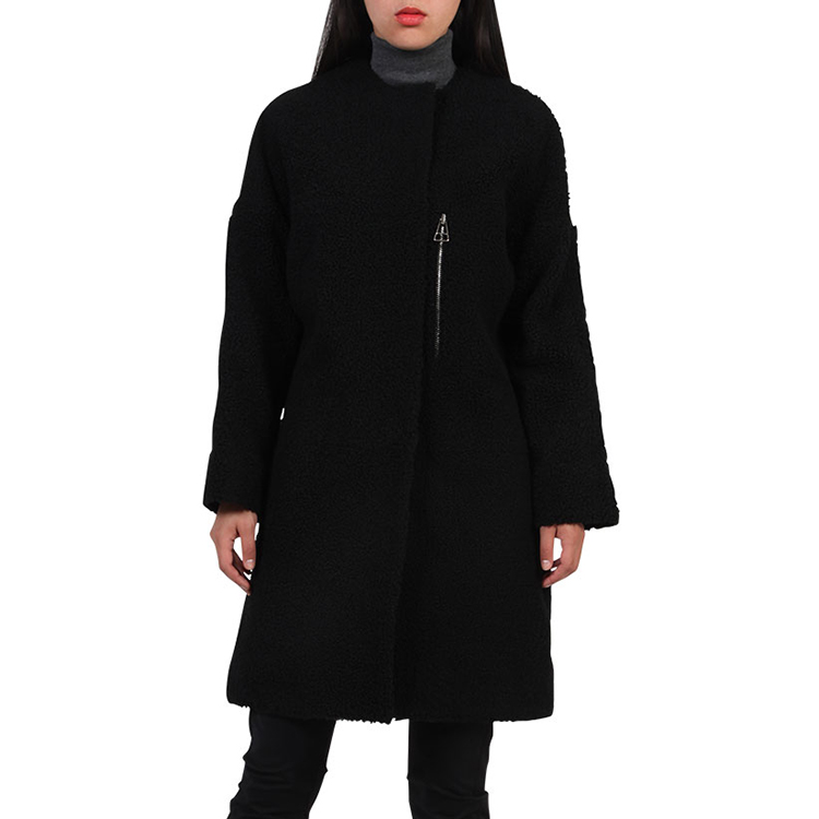 balenciaga巴黎世家 女式黑色羊绒女士外套 359580-tkj21-1000 黑色