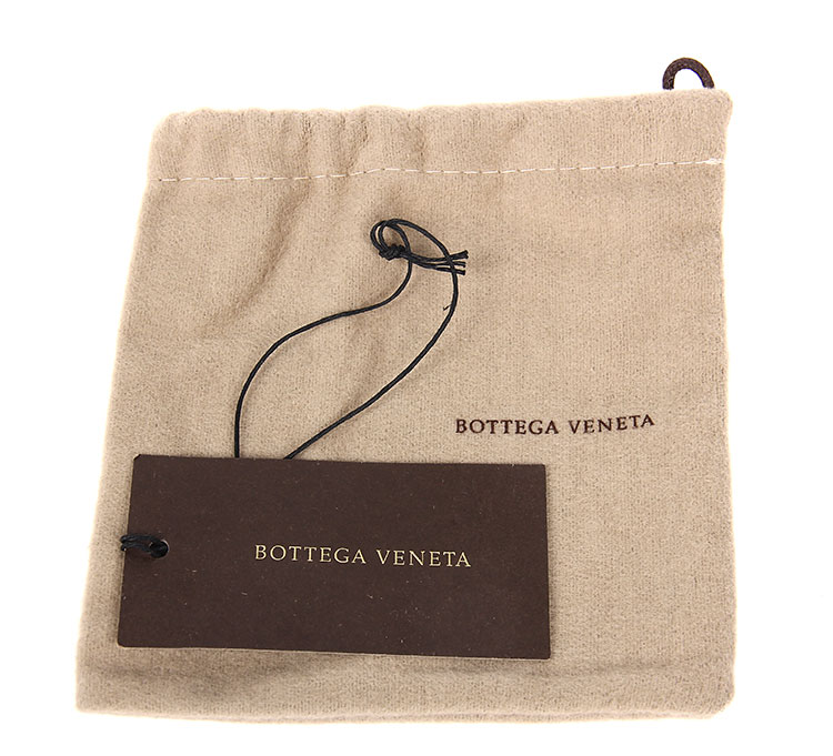 bottega veneta(葆蝶家) 复古925银格纹皮装饰手镯m