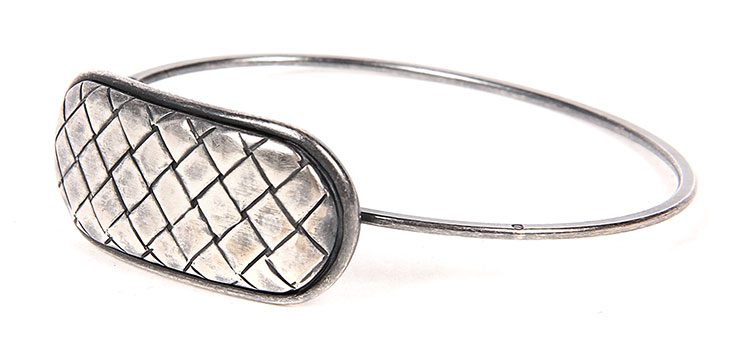 bottega veneta(葆蝶家) 复古925银手镯m