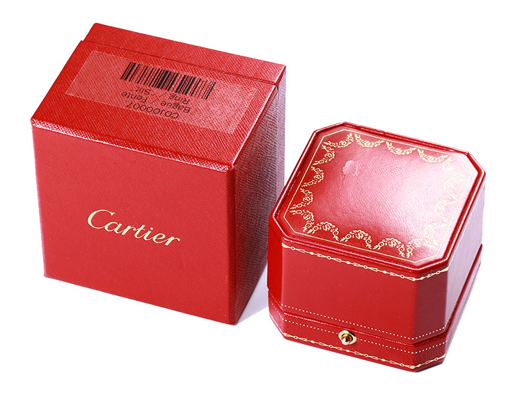 cartier(卡地亞) 18k黃金格子系列戒指47