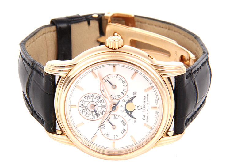 bucherer(宝齐莱) archimedes奥奇米德系列男士自动机械万年历腕表