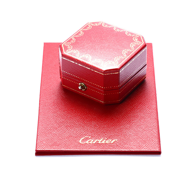 cartier(卡地亞) 聖誕限量版18k金三環戒指53