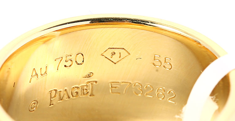 piaget(伯爵) 18k黄金链条款戒指55