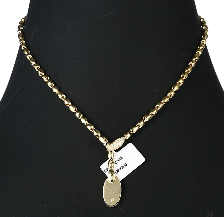 piaget(伯爵) 18k黄金变形爱心镶钻项链