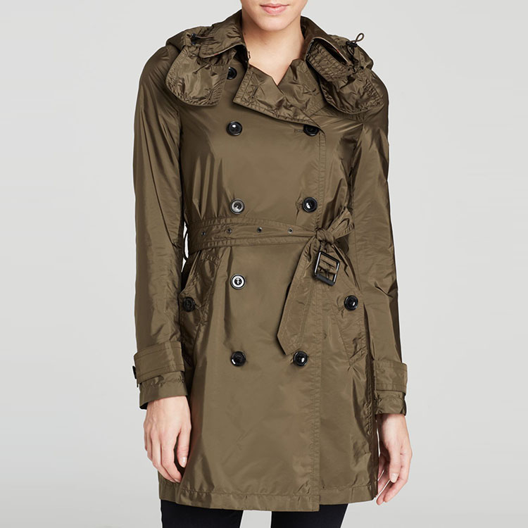 burberry(博柏利) 女士外套1158519 m 黑绿色