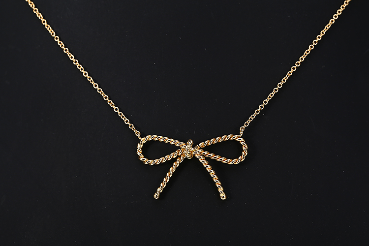 (蒂芙尼) 18k黄金蝴蝶结项链