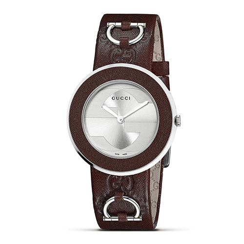 【特价限时购】gucci/古驰布朗面板皮带腕表540395