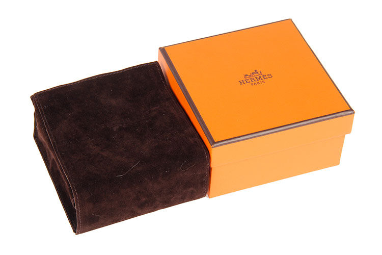 hermes(爱马仕) 黑/金色皮质cdc宽版手镯s