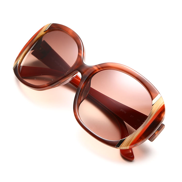 ferragamo(菲拉格慕) 玳瑁色橘色腿太阳镜