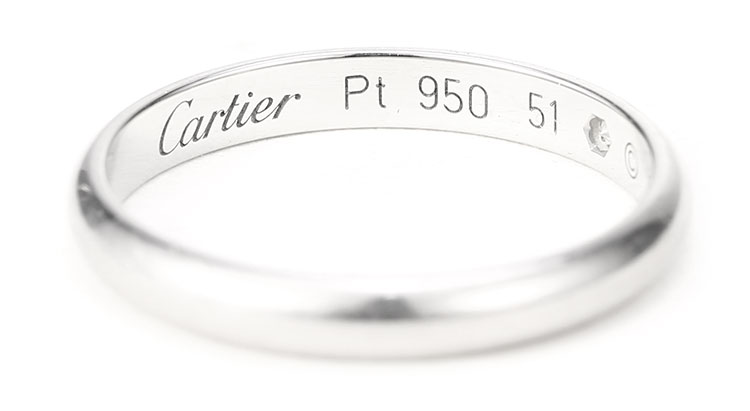 cartier(卡地亞) pt950鉑金戒指51