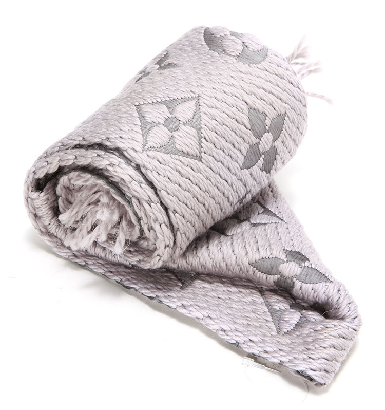 louis vuitton(路易威登) 灰色羊毛/丝围巾