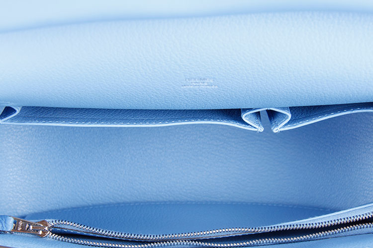 买hermes(爱马仕) 2t天堂蓝皮质斜挎包吉普赛jypsiere28 |买hermes