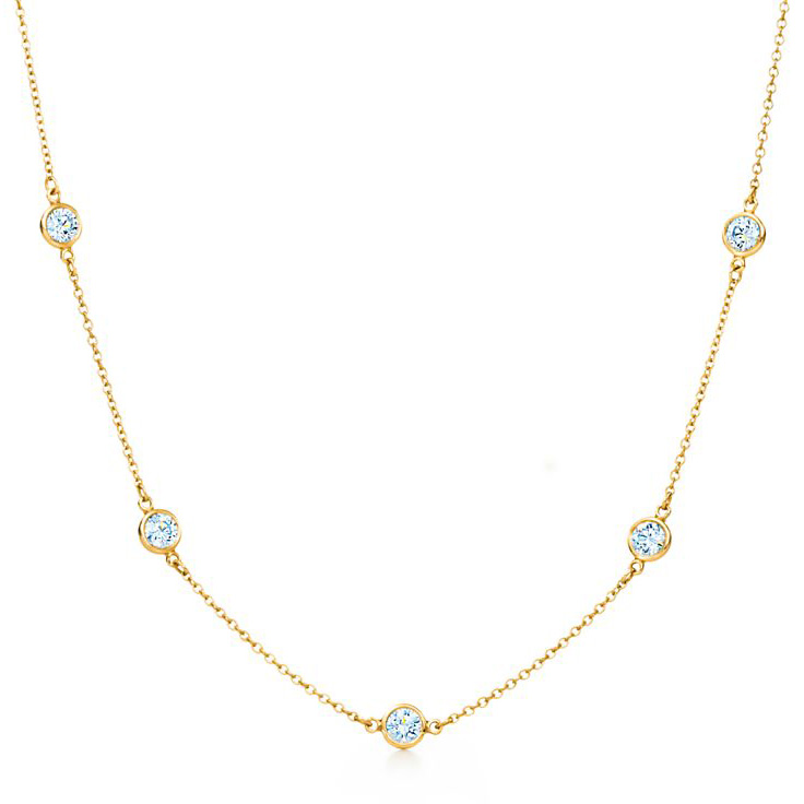 (蒂芙尼)18k金钻石项链17623613