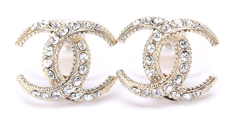 浅金色月牙双c水钻耳钉】价格,图片,正品 – 寺库奢侈品网手机版