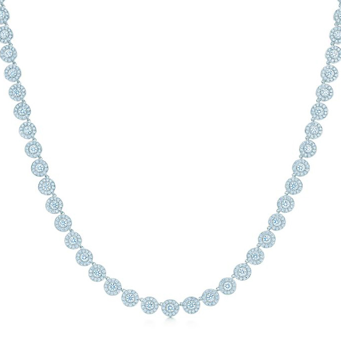 tiffany & co.(蒂芙尼)钻石铂金订婚项链25923863