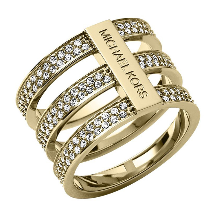 【michael kors(迈克·科尔斯)戒指 us_mkj3780 6号 金色】价格,图片