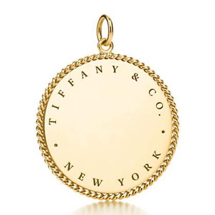 魅力18k金刻有蒂芙尼标志