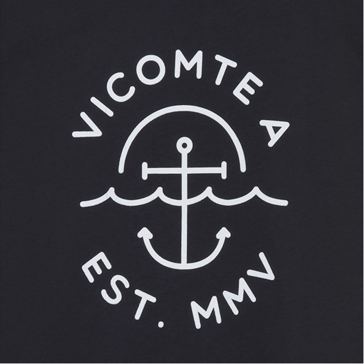 【15春夏新款】vicomte a黑色男士棉短袖t恤vi 黑色 xxxl