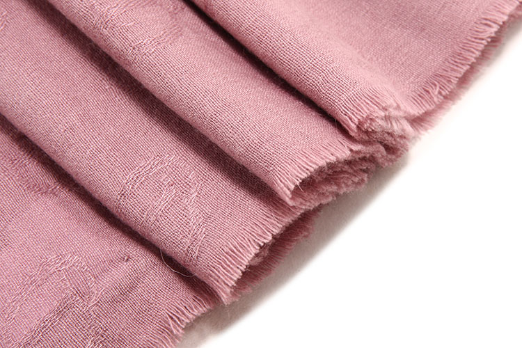 dior(迪奥) 芋粉色羊绒/丝围巾220×90