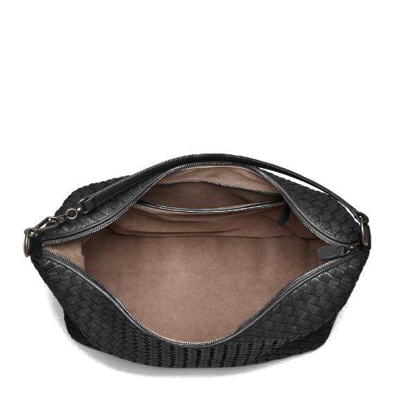 【bottega veneta葆蝶家 单肩包】bottega veneta/葆蝶家女士黑色羊皮