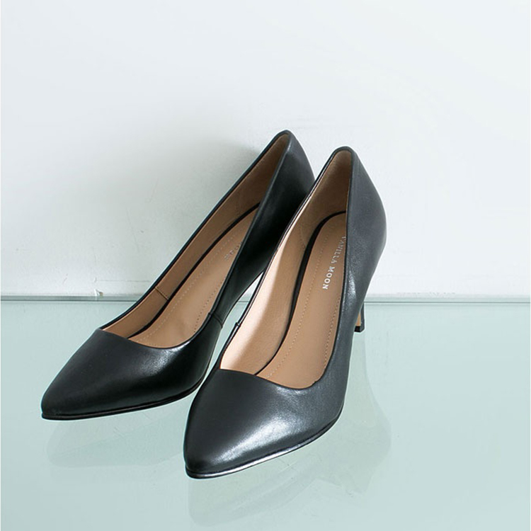 nanouniverse 女士羊皮尖头高跟鞋9999155172438 黑色 36
