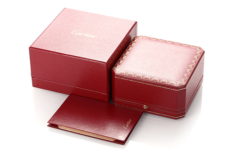 cartier(卡地亚) 18k玫瑰金love系列四钻手镯17