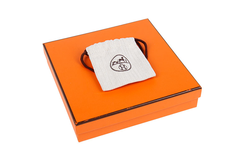 hermes(爱马仕) 拉丝金h扣黑/棕色皮质腰带100