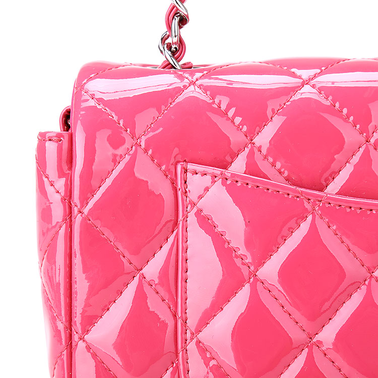 【chanel香奈儿 单肩包】chanel(香奈儿) 桃红色漆皮单肩包【正品 价