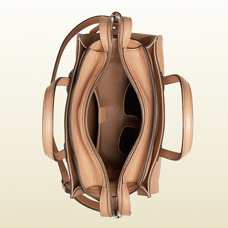 【预售】gucci(古驰) ramble装饰真皮分层购物袋 370822