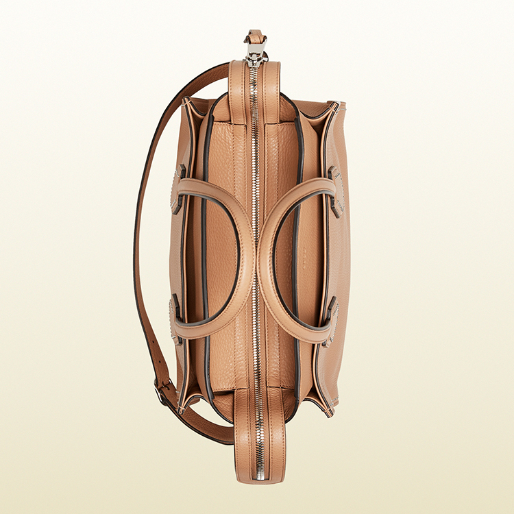 【预售】gucci(古驰) ramble装饰真皮分层购物袋 370822