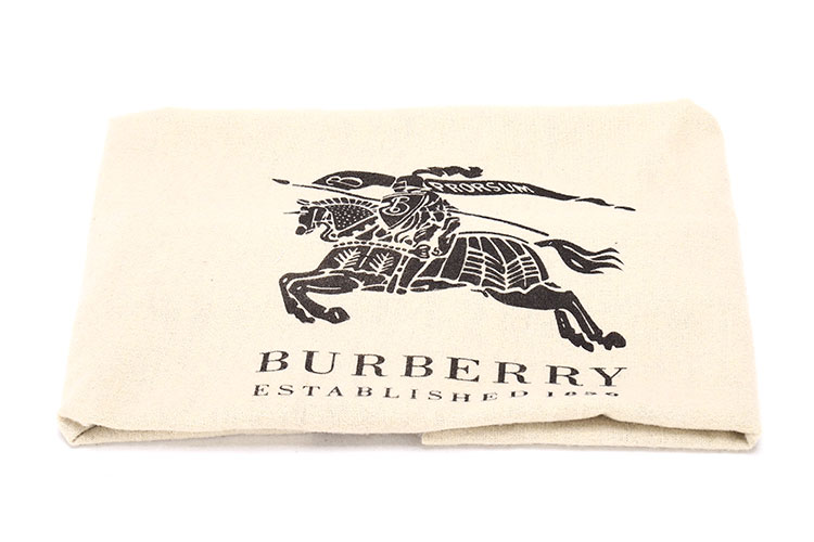 burberry(博柏利) 经典骑士格纹黑色配皮手提包