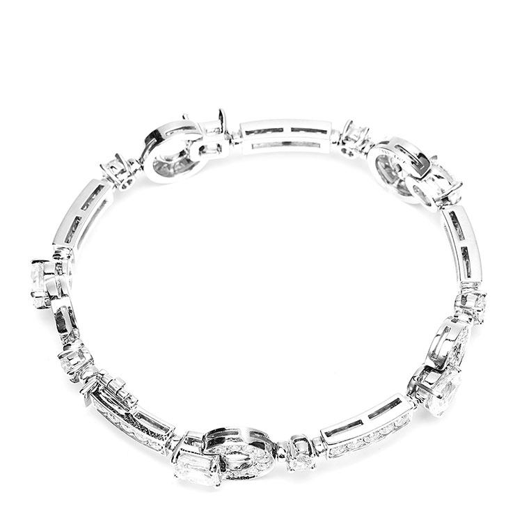 bvlgari(宝格丽) 18k白金限量版五钻手链