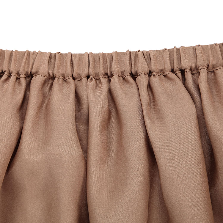 nanouniverse(nanouniverse) #杏色尼龙网纱女士半身裙 38