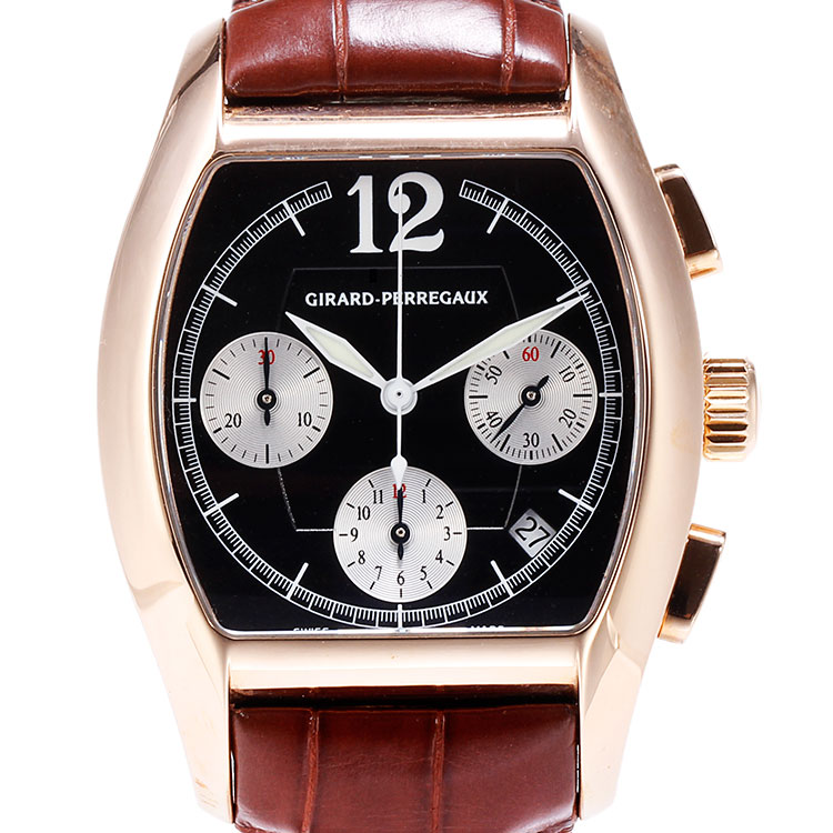 perregaux(芝柏) richeville系列男士自动计时机械腕表27650