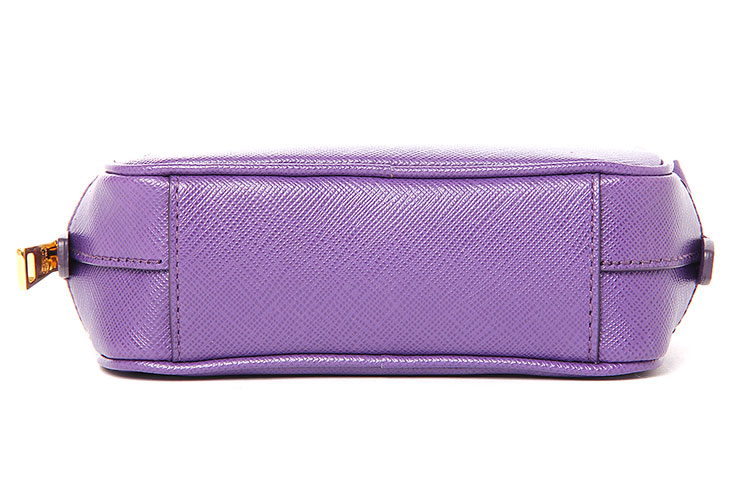 prada(普拉达) 紫色皮质迷你小斜挎包