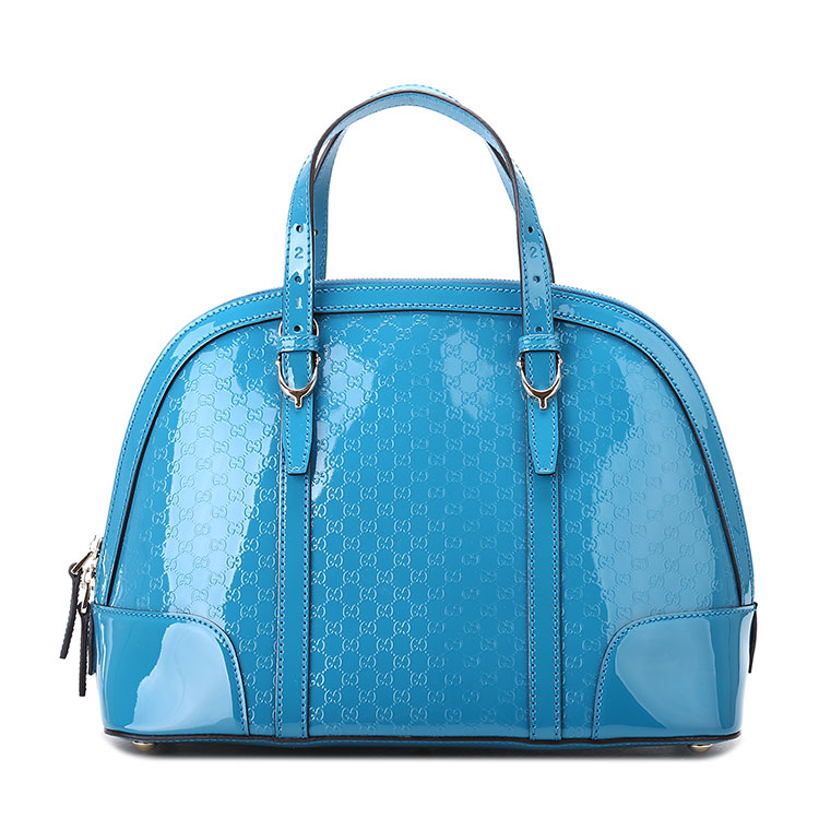 gucci(古驰) 孔雀蓝漆皮两用包