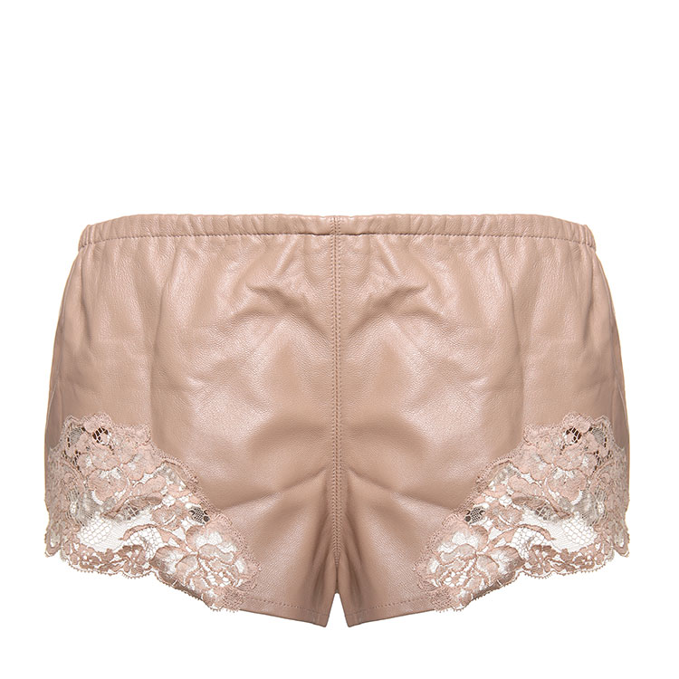 la perla 女士手工刺绣真丝短裤