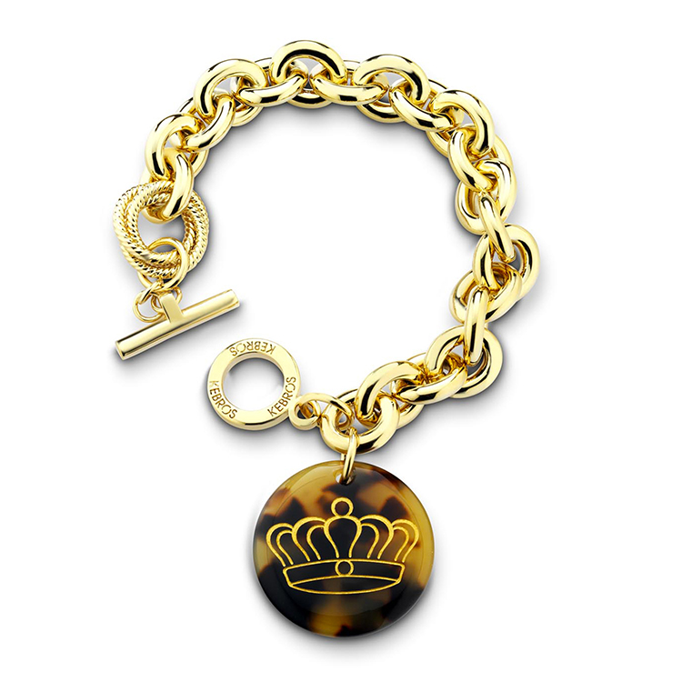 kebros【queen】女士金色手链 kbr406 eu
