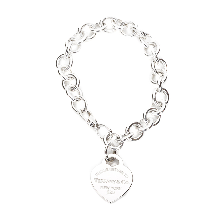 tiffany & co.(蒂芙尼)925银心形手链 银色 sm
