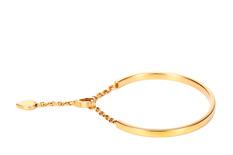 cartier(卡地亚) 750玫瑰金桃心吊坠手环