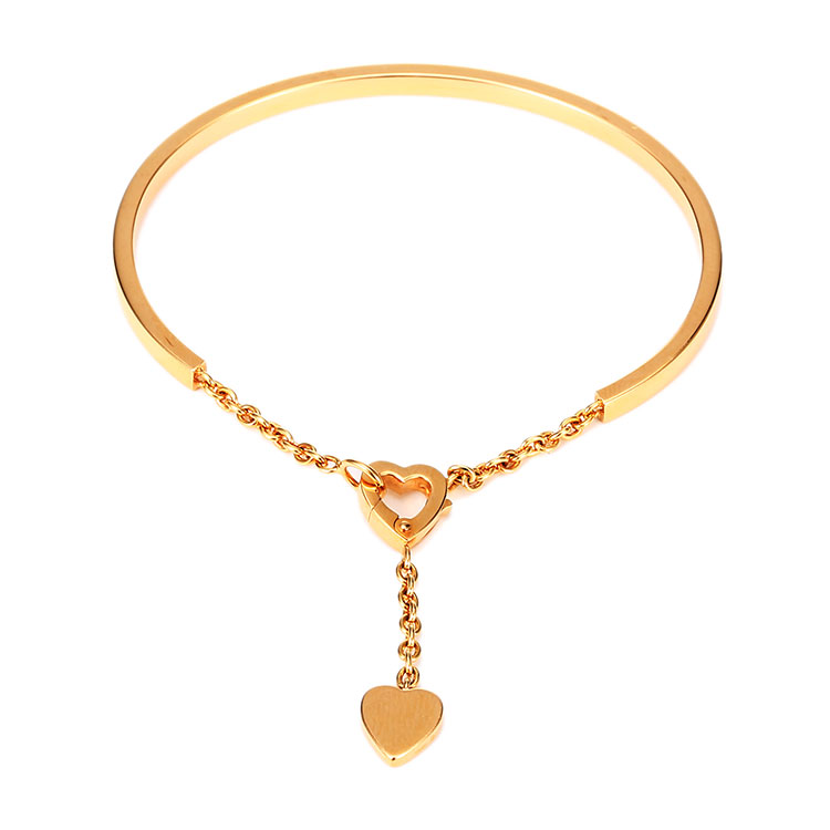 cartier(卡地亚) 750玫瑰金桃心吊坠手环