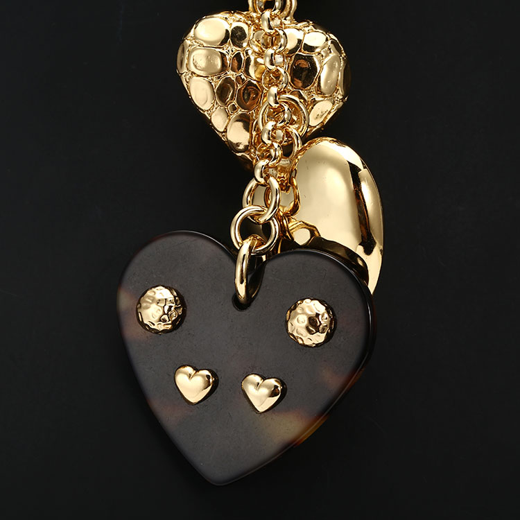 giovanni raspini(giovanni raspini) #纯银镀金/醋酸纤维心形项链