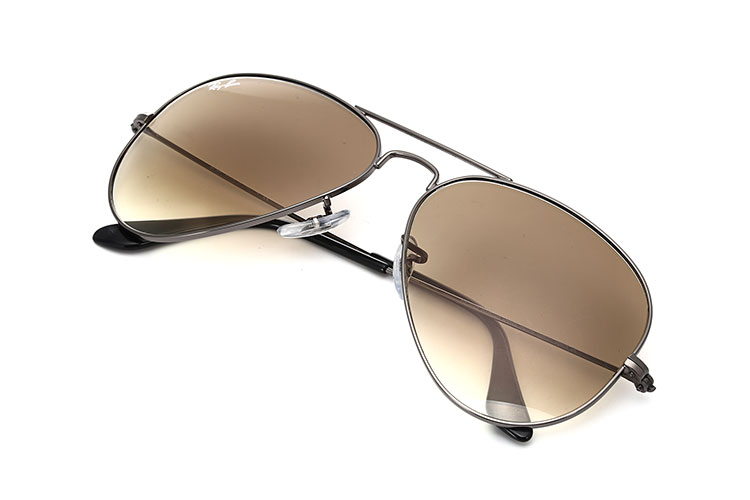 rayban雷朋炮铜色框架茶色渐变色镜片太阳镜