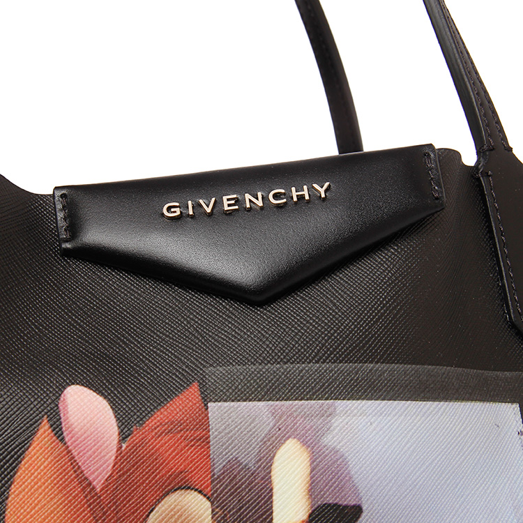 givenchy(纪梵希) 小鹿斑比黑色皮质单肩包大号
