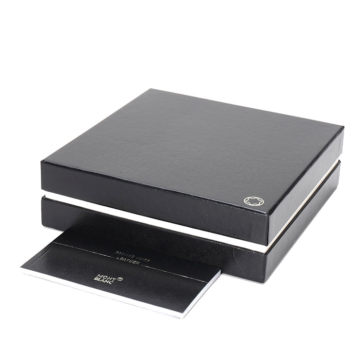 montblanc(万宝龙) #黑色皮质窄款旋转带头玫瑰金色针扣腰带110