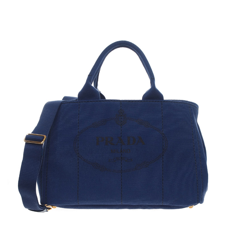 prada/普拉达女士帆布帆布logo手提包