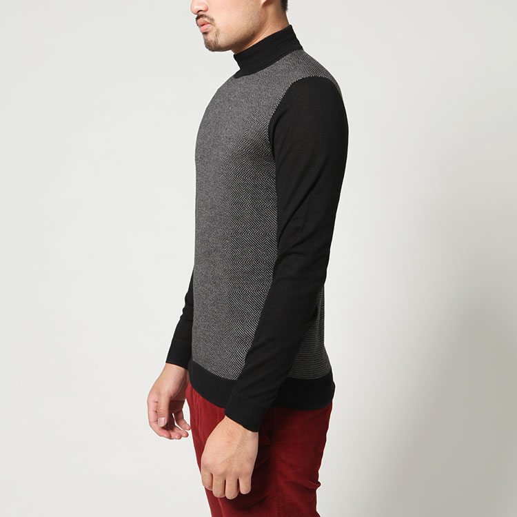 hugo boss/雨果波士男针织衫-黑色羊绒经典羊绒衫