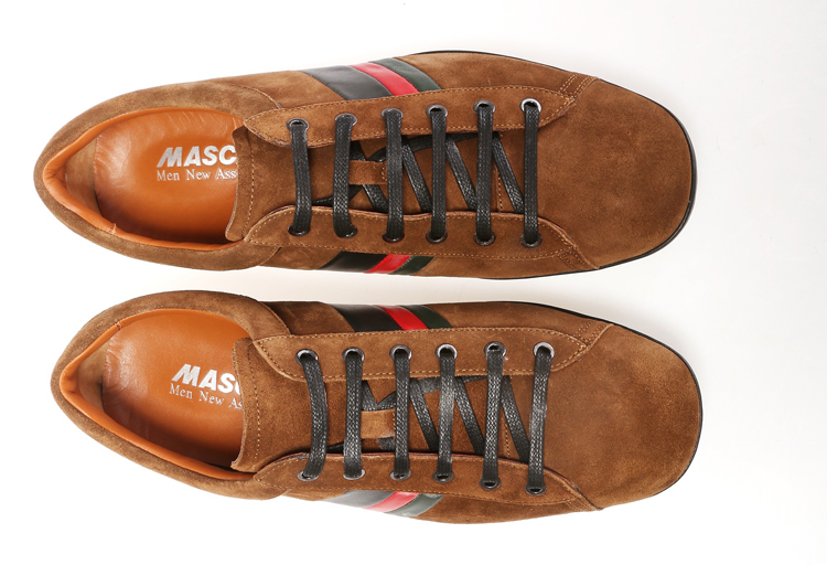 mascal/麦斯克尔时尚休闲小牛皮追求品质的休闲人群系带男士休闲鞋