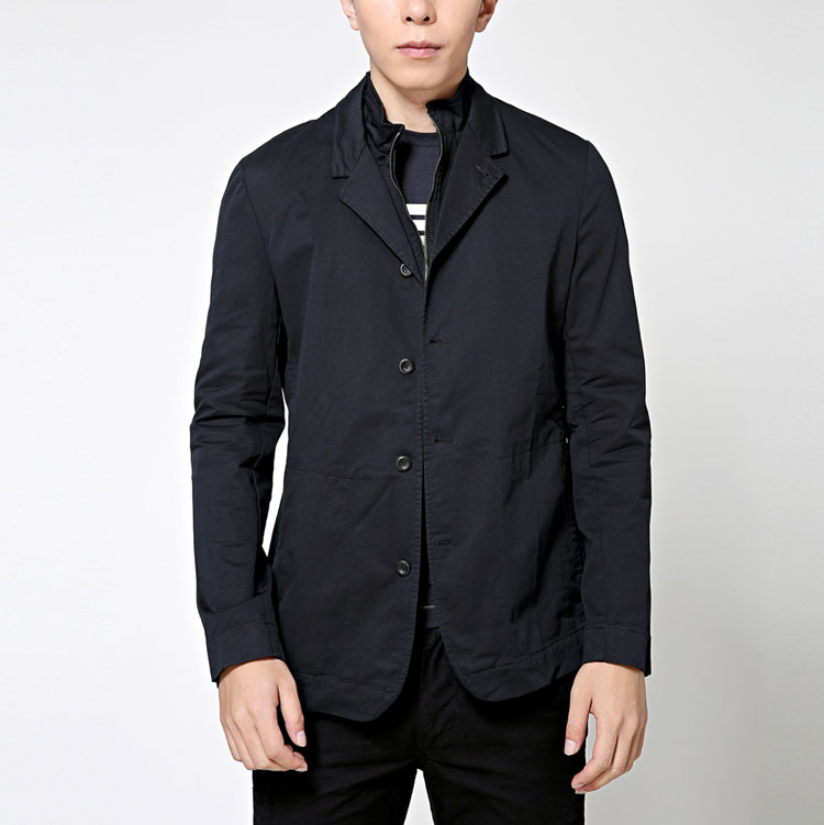 emporio armani/安普里奥阿玛尼男士外套-男士蓝色棉质经典休闲上衣