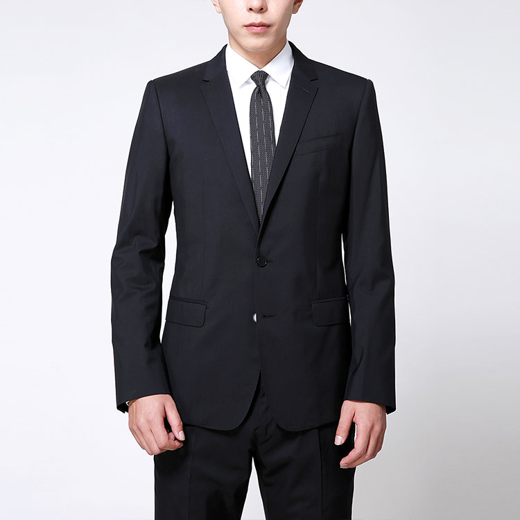 dolce&gabbana/杜嘉班纳男士西装-男士黑色纯羊毛 桑蚕丝时尚西服套装